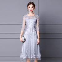 Beaded Embroidery Medium Length Formal Occasion Dress Skirt™