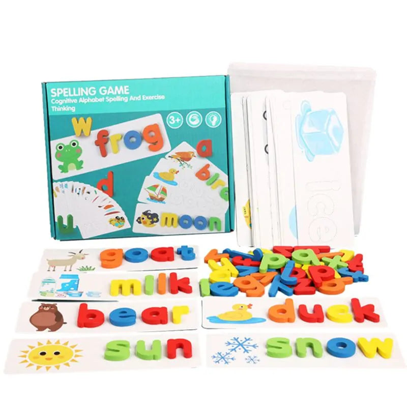 1 Set Wooden Number Alphabet Learning Cards™