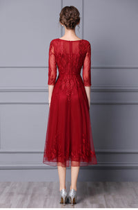 Beaded Embroidery Medium Length Formal Occasion Dress Skirt™